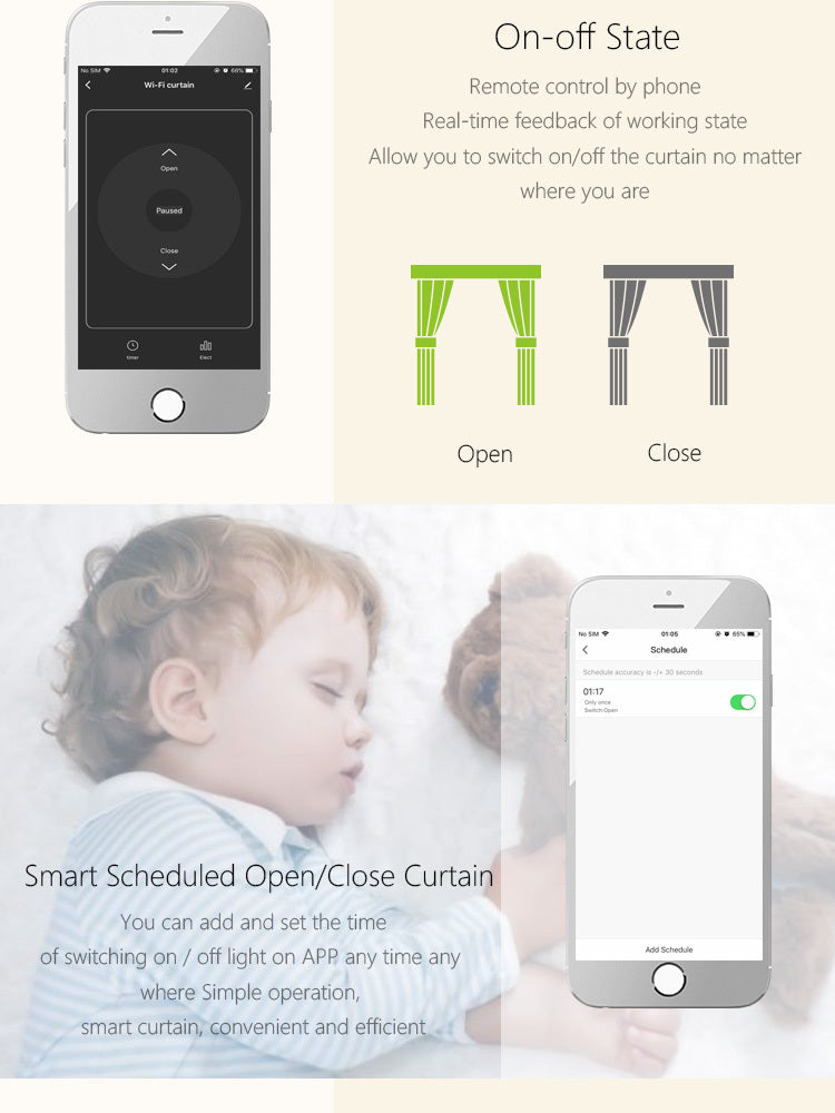 Tuya App Remote Wi-Fi Curtain Switch Wifi Smart Switch Tuya App Remote Wi-Fi Curtain Switch Wifi Smart Switch